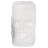 Broderie Anglaise White/White Footmuff/Cosytoes With Bows & Lace